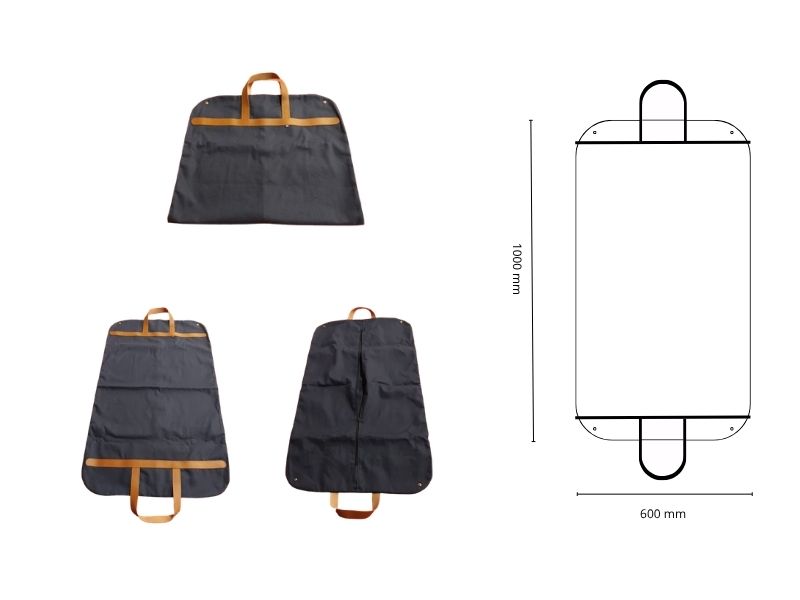  Housse de voyage coton bio - personnalisable