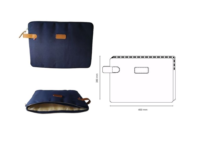  Housse d'ordinateur coton bio - personnalisable