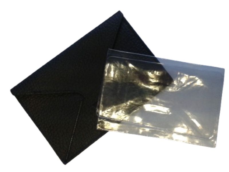 Pochette carte grise + cristal 3 volets