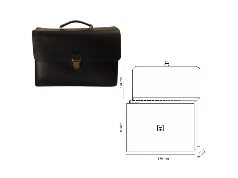  Cartable 2 soufflets - personnalisable