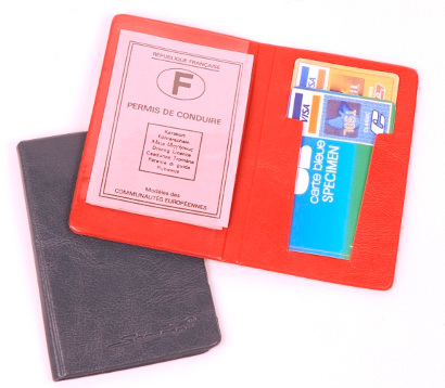 Porte carte - 2 cartes avec poche cristal - MDS