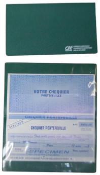 Porte chéquier - 2 rabats cristal - MDS