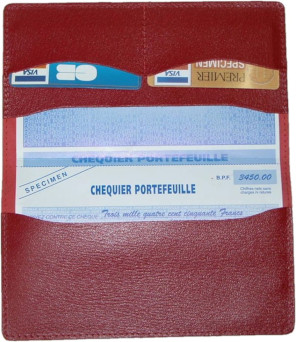 Porte chéquier - portefeuille + 2 cartes - MDS